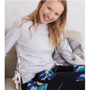 Aerie crewneck side lace sweatshirt XL